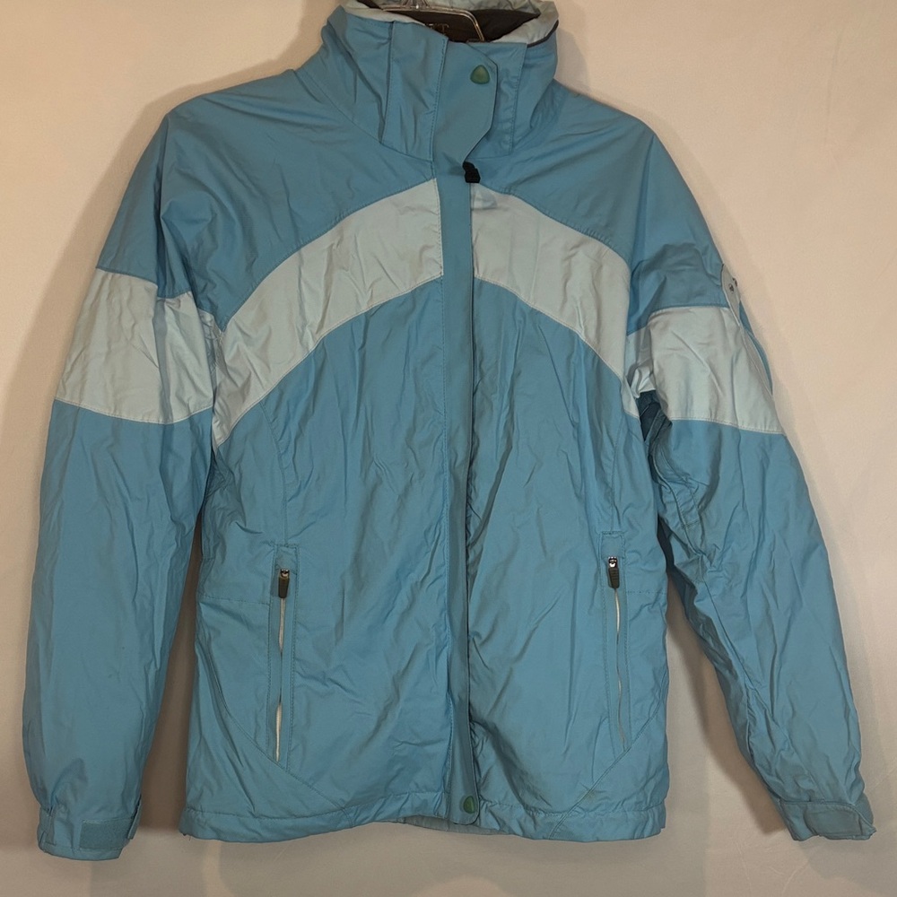 Columbia 2-in-1 Light Blue ski Jacket shell, with removable liner jacket